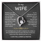 To My Wife Jewelry – Forever Love Necklace, Romantic Gift for Her, The Greatest Blessing in My Life, Perfect for Birthday, Christmas, Anniversary, or Valentine’s Day