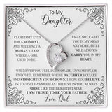 to my daughter white Forever Love not Earing Template