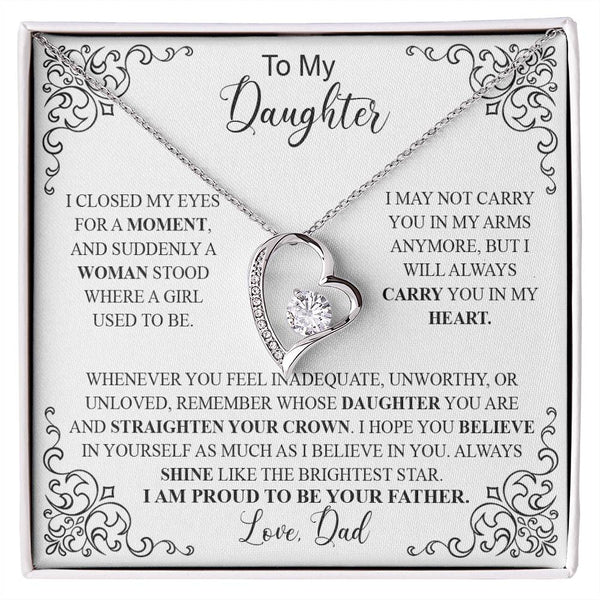 to my daughter white Forever Love not Earing Template