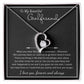 To My Girlfriend – Sterling Silver Forever Love Necklace, Meaningful Jewelry Gift for Her, Birthday, Anniversary, Valentine’s Day