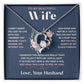 To My Wife Jewelry – Forever Love Necklace, Romantic Gift for Her, The Greatest Blessing in My Life, Perfect for Birthday, Christmas, Anniversary, or Valentine’s Day