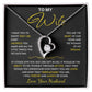 To My Wife Jewelry – Forever Love Necklace, Romantic Gift for Her, The Greatest Blessing in My Life, Perfect for Birthday, Christmas, Anniversary, or Valentine’s Day