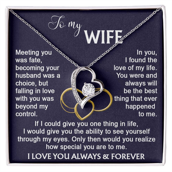 To my Wife from Husband Necklace Calla DecorGifts Foreverlove