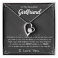 To My Girlfriend – Sterling Silver Forever Love Necklace, Meaningful Jewelry Gift for Her, Birthday, Anniversary, Valentine’s Day