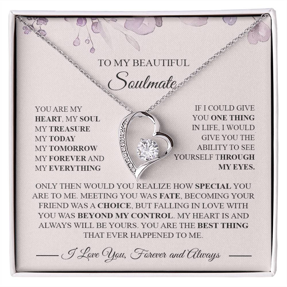 Gifts For Wife Romantic, Wife Birthday Gift Ideas Valentine's Day Gift for Wife To My Smoking Hot Wife Necklace, Necklace For Wife From Husband To My Soulmate Necklace For Women Forever Love not Earing Template