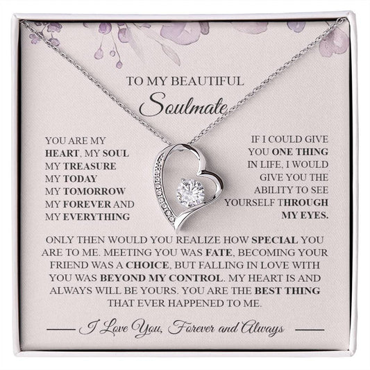 Gifts For Wife Romantic, Wife Birthday Gift Ideas Valentine's Day Gift for Wife To My Smoking Hot Wife Necklace, Necklace For Wife From Husband To My Soulmate Necklace For Women Forever Love not Earing Template