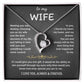 To My Wife Jewelry – Forever Love Necklace, Romantic Gift for Her, The Greatest Blessing in My Life, Perfect for Birthday, Christmas, Anniversary, or Valentine’s Day