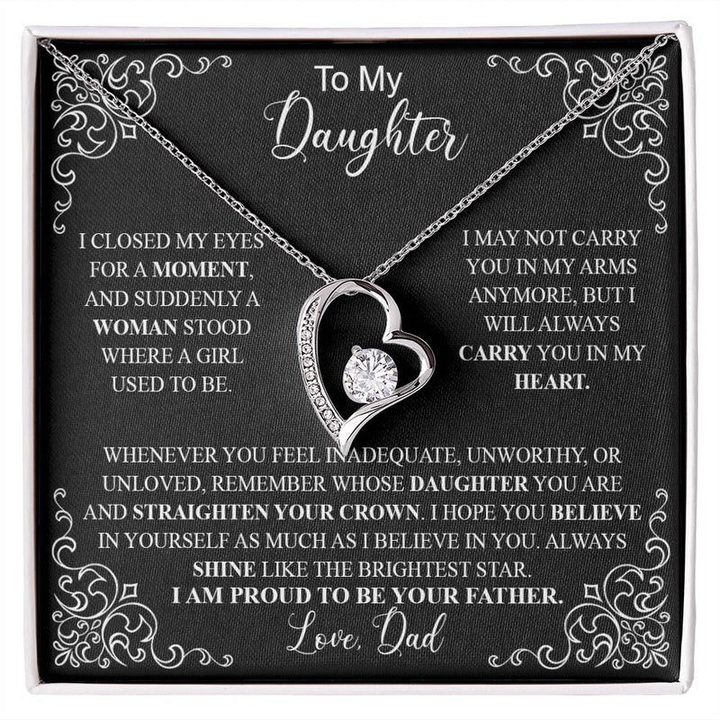 to my daughter black Forever Love not Earing Template