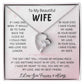 To My Wife – Forever Love Necklace, Gift for Wife from Husband, Romantic Anniversary Birthday Christmas Jewelry, Meaningful Love Message Card, Perfect Valentine’s Day Gift