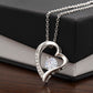 To My Girlfriend – Sterling Silver Forever Love Necklace, Meaningful Jewelry Gift for Her, Birthday, Anniversary, Valentine’s Day