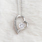 Heart Necklace for Wife – Stainless Steel Love Pendant with Adjustable Chain – Romantic Anniversary, Birthday & Valentine's Day Gift for Her