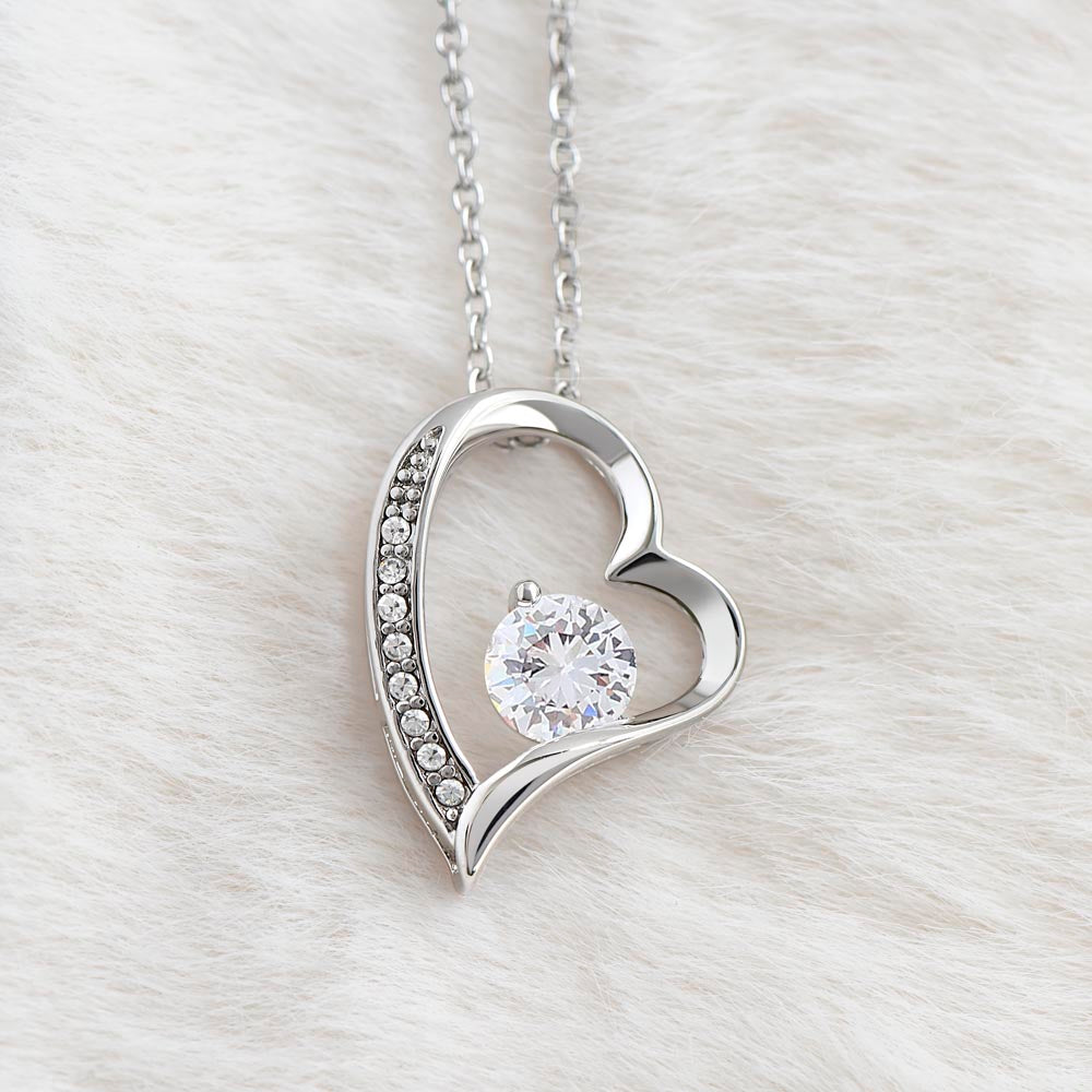 Heart Necklace for Wife – Stainless Steel Love Pendant with Adjustable Chain – Romantic Anniversary, Birthday & Valentine's Day Gift for Her