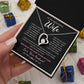 To My Wife Jewelry – Forever Love Necklace, Romantic Gift for Her, The Greatest Blessing in My Life, Perfect for Birthday, Christmas, Anniversary, or Valentine’s Day