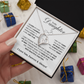 To My Daughter Necklace from Dad – Christmas Gift for Daughter or Daughter-in-Law, Birthday Jewelry for Women, Valentine's Day & Mother's Day Present