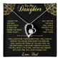 Necklace For Daughter Top Gifts for Daughter on Christmas Valentine Day, Birthday gift to Daughter