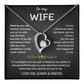 To My Wife Jewelry – Forever Love Necklace, Romantic Gift for Her, The Greatest Blessing in My Life, Perfect for Birthday, Christmas, Anniversary, or Valentine’s Day