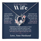 To My Wife Jewelry – Forever Love Necklace, Romantic Gift for Her, The Greatest Blessing in My Life, Perfect for Birthday, Christmas, Anniversary, or Valentine’s Day