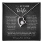 To My Future Wife Necklace - Promise Necklace For Her, Fiance Gifts For Her, Birthday Gifts For Future Wife With Message Card, To My Soulmate Necklace For Women Women Romantic Jewelry With Message Card, Gift Box
