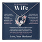 To My Wife Jewelry – Forever Love Necklace, Romantic Gift for Her, The Greatest Blessing in My Life, Perfect for Birthday, Christmas, Anniversary, or Valentine’s Day