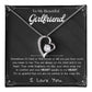 To My Girlfriend – Sterling Silver Forever Love Necklace, Meaningful Jewelry Gift for Her, Birthday, Anniversary, Valentine’s Day