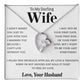 To My Wife – Forever Love Necklace, Gift for Wife from Husband, Romantic Anniversary Birthday Christmas Jewelry, Meaningful Love Message Card, Perfect Valentine’s Day Gift