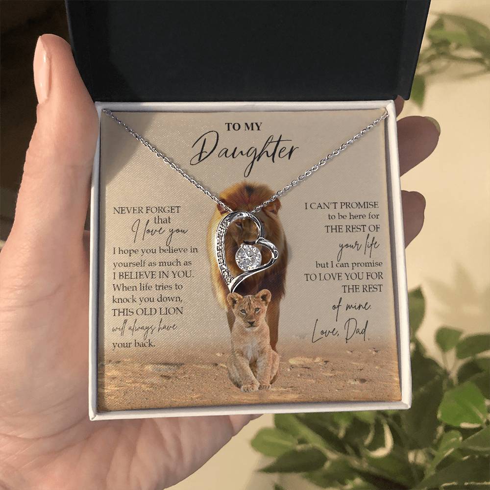 to my daughter never forget that Forever Love not Earing Template