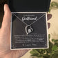 To My Girlfriend – Sterling Silver Forever Love Necklace, Meaningful Jewelry Gift for Her, Birthday, Anniversary, Valentine’s Day