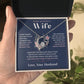 To My Wife Jewelry – Forever Love Necklace, Romantic Gift for Her, The Greatest Blessing in My Life, Perfect for Birthday, Christmas, Anniversary, or Valentine’s Day