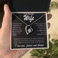 Stainless Steel Heart Necklace for Wife – Durable Love Pendant Jewelry – Perfect Romantic Gift for Her on Anniversary, Valentine’s Day, Birthday