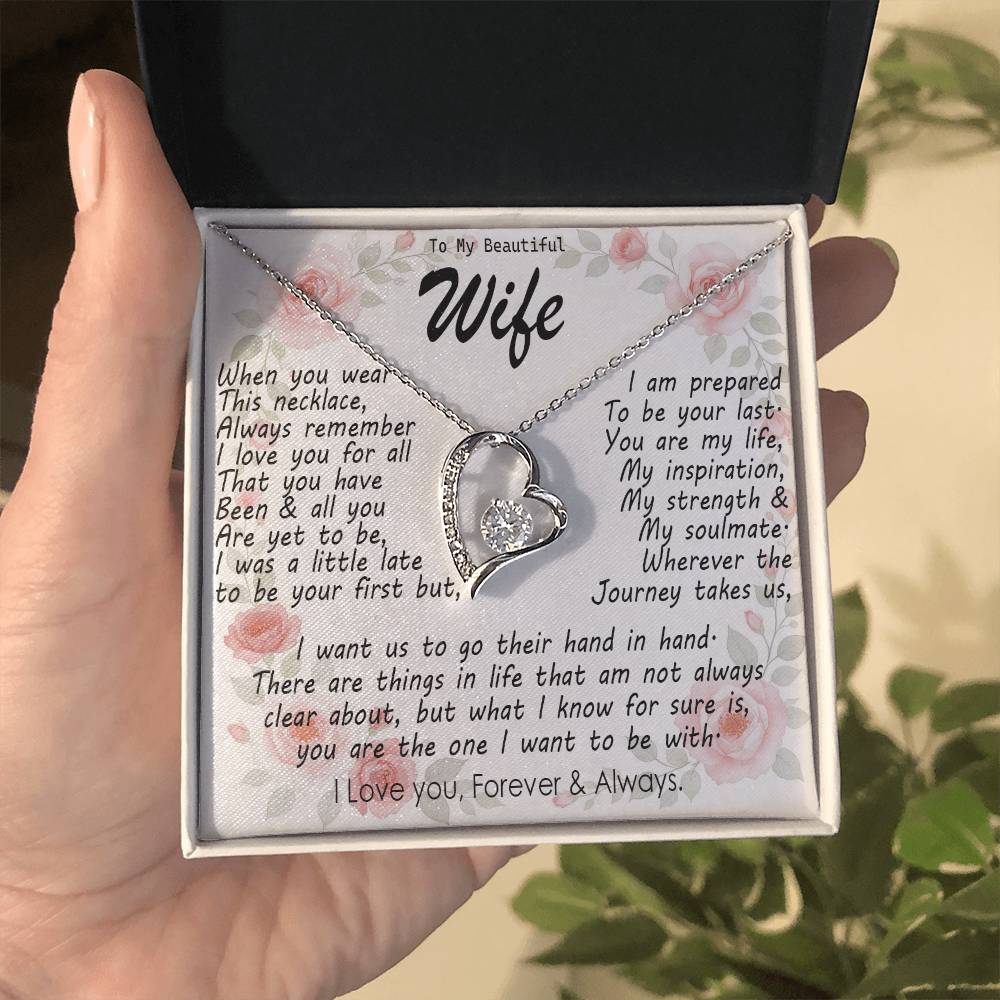 Heart Pendant Necklace for Women – Stainless Steel Jewelry Gift for Wife – Sweet Anniversary, Birthday, Christmas & Valentine’s Day Present