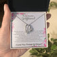 To My Girlfriend – Sterling Silver Forever Love Necklace, Meaningful Jewelry Gift for Her, Birthday, Anniversary, Valentine’s Day