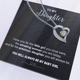 to my Daughter i love you Forever Love not Earing Template