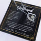 To My Girlfriend – Sterling Silver Forever Love Necklace, Meaningful Jewelry Gift for Her, Birthday, Anniversary, Valentine’s Day
