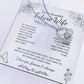 To My Future Wife Necklace – Promise Gift for Fiancée, Soulmate Necklace with Message Card & Gift Box, Romantic Jewelry for Her, Birthday or Engagement Present