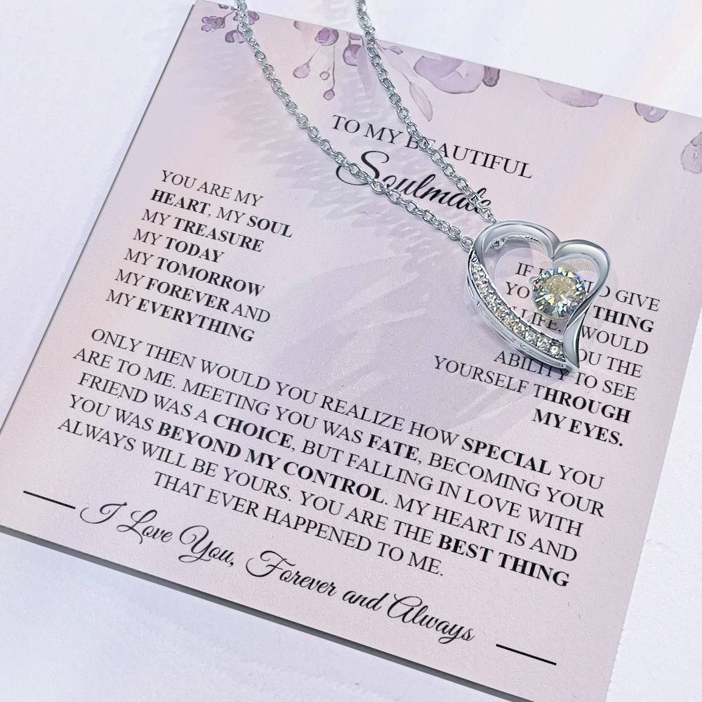 Gifts For Wife Romantic, Wife Birthday Gift Ideas Valentine's Day Gift for Wife To My Smoking Hot Wife Necklace, Necklace For Wife From Husband To My Soulmate Necklace For Women Forever Love not Earing Template