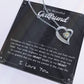 To My Girlfriend – Sterling Silver Forever Love Necklace, Meaningful Jewelry Gift for Her, Birthday, Anniversary, Valentine’s Day