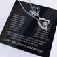 To My Wife Heart Necklace – Stainless Steel Pendant for Women – Meaningful Gift for Anniversary, Birthday, Christmas, Valentine’s Day