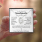 To My Soulmate Necklace – Romantic Jewelry Gift for Wife from Husband – Birthday, Anniversary, Valentine’s Day Gift with Message Card & Gift Box