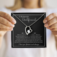 To My Girlfriend – Sterling Silver Forever Love Necklace, Meaningful Jewelry Gift for Her, Birthday, Anniversary, Valentine’s Day