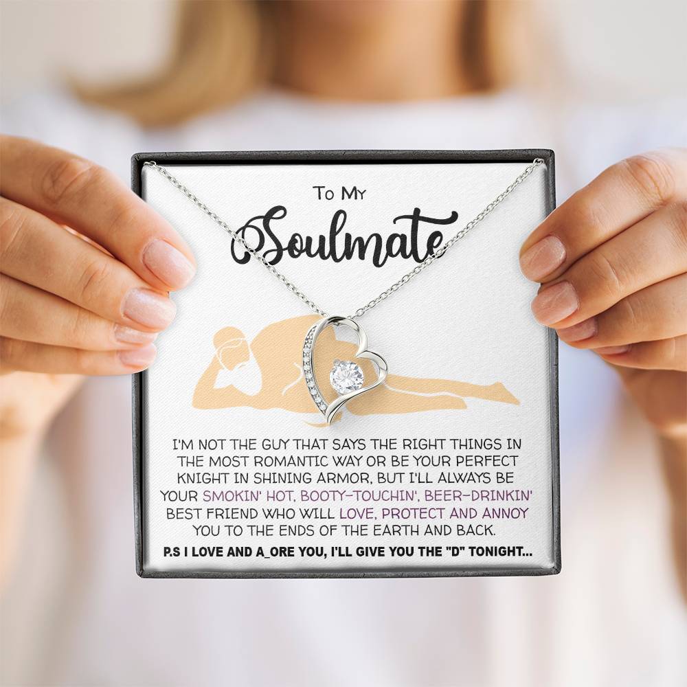 B0CR38R8LB To My Soulmate Necklace Gift for Wife, Girlfriend, Fiancée - Anniversary, Valentine's Day
