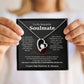 To My Soulmate Necklace – Romantic Jewelry Gift for Wife from Husband – Birthday, Anniversary, Valentine’s Day Gift with Message Card & Gift Box