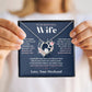 To My Wife Jewelry – Forever Love Necklace, Romantic Gift for Her, The Greatest Blessing in My Life, Perfect for Birthday, Christmas, Anniversary, or Valentine’s Day