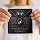 To My Wife Jewelry – Forever Love Necklace, Romantic Gift for Her, The Greatest Blessing in My Life, Perfect for Birthday, Christmas, Anniversary, or Valentine’s Day