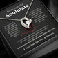 To My Soulmate Necklace – Romantic Jewelry Gift for Wife from Husband – Birthday, Anniversary, Valentine’s Day Gift with Message Card & Gift Box
