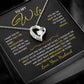 To My Wife Jewelry – Forever Love Necklace, Romantic Gift for Her, The Greatest Blessing in My Life, Perfect for Birthday, Christmas, Anniversary, or Valentine’s Day