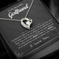 To My Girlfriend – Sterling Silver Forever Love Necklace, Meaningful Jewelry Gift for Her, Birthday, Anniversary, Valentine’s Day