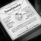 To My Soulmate Necklace – Romantic Jewelry Gift for Wife from Husband – Birthday, Anniversary, Valentine’s Day Gift with Message Card & Gift Box