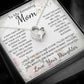To My Mom – Sentimental Necklace with Heartfelt Card, Thoughtful Gifts from Daughter or Son for Mother’s Day, Birthday, Christmas