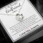To My Girlfriend – Sterling Silver Forever Love Necklace, Meaningful Jewelry Gift for Her, Birthday, Anniversary, Valentine’s Day