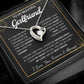 To My Girlfriend – Sterling Silver Forever Love Necklace, Meaningful Jewelry Gift for Her, Birthday, Anniversary, Valentine’s Day